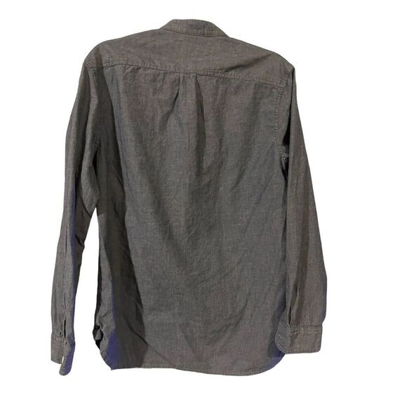 Penguin Men's Brown Long-Sleeve Mock Neck Button-Down Shirt Large - Picture 10 of 14